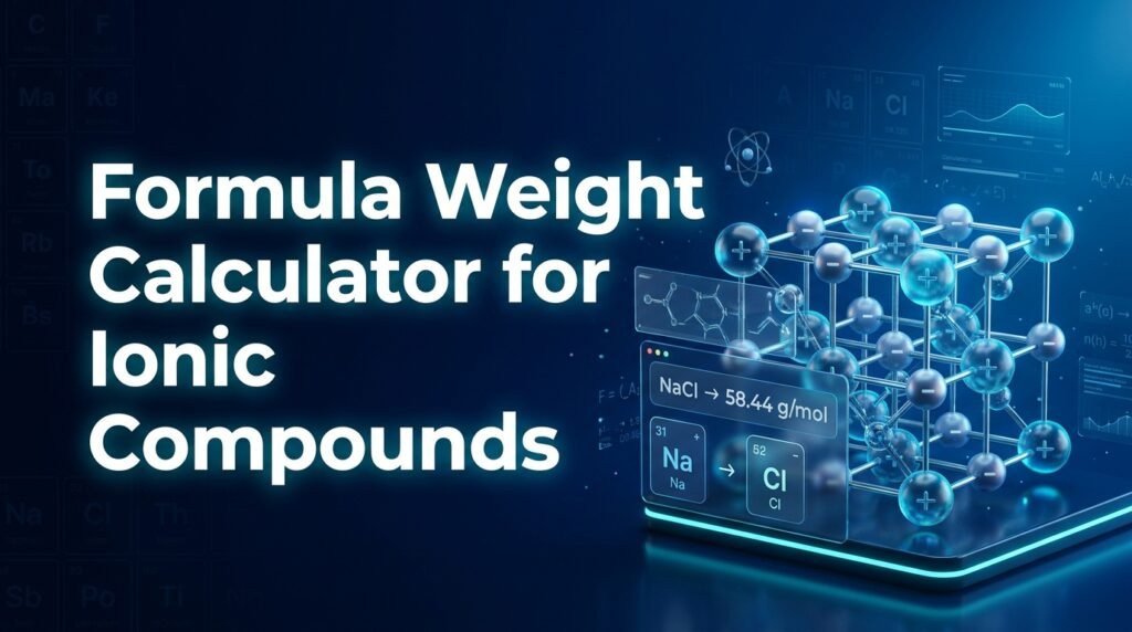 Formula Weight Calculator for Ionic Compounds