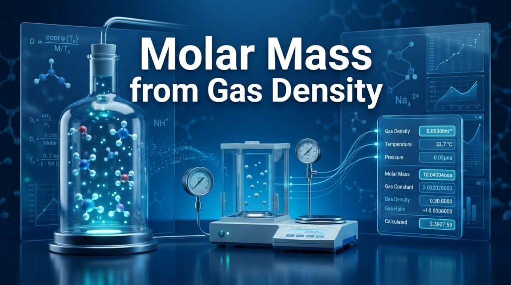 molar mass from gas density