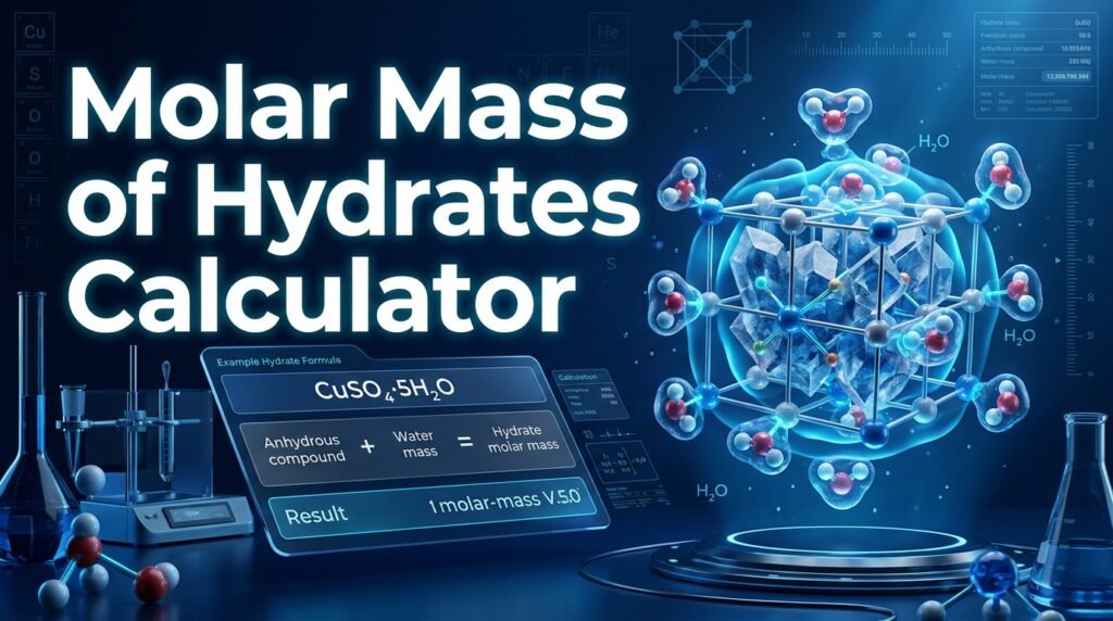 Molar Mass of Hydrates Calculator